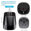 Adapter Du Lịch EU sang Mỹ, Nhật, Anh, Ý, Brazil 10A 250V Sạc Điện Thoại và Máy Tính - Giá 52.771₫ 3