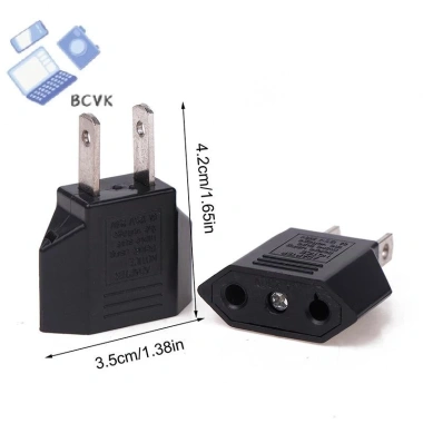 Adapter Euro US EU 2 Cái Cắm Đổi Nguồn Du Lịch Điện An Toàn Giá 39.930 VND 5