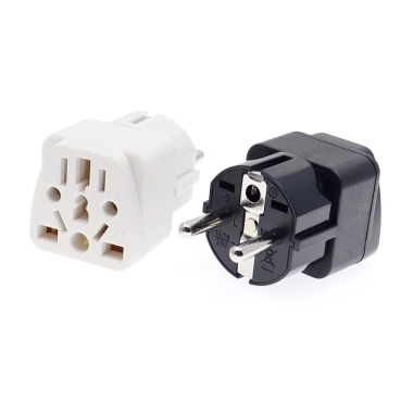 Adapter Schuko Đa Năng EU USA UK AU – Ổ Cắm Du Lịch Sạc 4A Giá 64.453đ