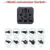 Adapter Schuko Đa Năng EU USA UK AU – Ổ Cắm Du Lịch Sạc 4A Giá 64.453đ 3