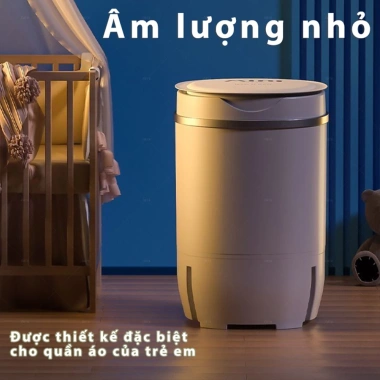 Aimi Máy Giặt Mini 4kg Tự Động Xoáy Cực Mạnh, Đảo Chiều Giặt, Giặt Quần Áo Bé và Trắng - Giá Ưu Đãi 809.000đ