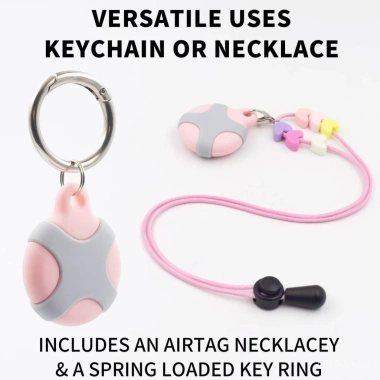 AirTag IPX8 Không Thấm Nước, Vòng Cổ Keychain Chống Trầy Xước - Giá 46.439₫