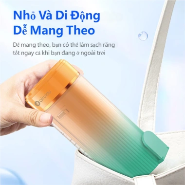 Airuidu CF580 Máy Tăm Nước Di Động Pin 800mAh, Bình Thu Gọn, Giá 199k - Đồ Dùng Du Lịch