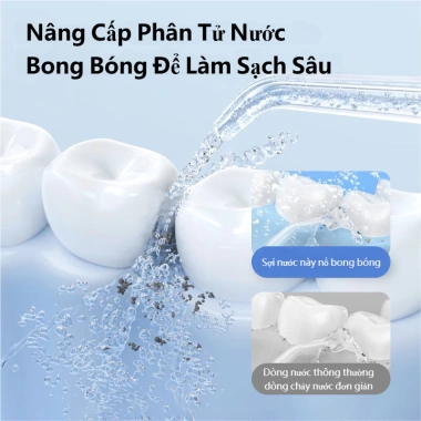 Airuidu CF580 Máy Tăm Nước Di Động Pin 800mAh, Bình Thu Gọn, Giá 199k - Đồ Dùng Du Lịch
