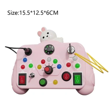 ALIZAR Bảng bận rộn Montessori: Đồ chơi cảm giác, nút công tắc, ổ cắm LED, bảng tương tác du lịch, giá 221.870₫