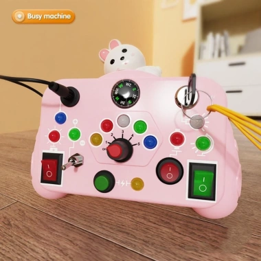 ALIZAR Bảng bận rộn Montessori: Đồ chơi cảm giác, nút công tắc, ổ cắm LED, bảng tương tác du lịch, giá 221.870₫ 5 ALIZAR Bảng bận rộn Montessori: Đồ chơi cảm giác, nút công tắc, ổ cắm LED, bảng tương tác du lịch, giá 221.870₫ 5