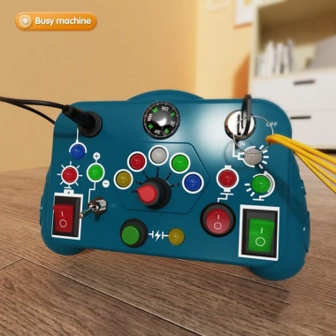 ALIZAR Bảng bận rộn Montessori: Đồ chơi cảm giác, nút công tắc, ổ cắm LED, bảng tương tác du lịch, giá 221.870₫