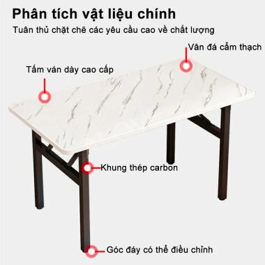 ALOVE Bàn Làm Việc Gấp Gọn Đa Năng Bàn Xếp Chân Gấp Sang Trọng Giá 269.000đ 4