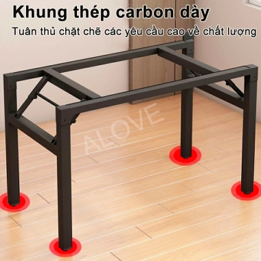 ALOVE Bàn Làm Việc Gấp Gọn Đa Năng Bàn Xếp Chân Gấp Sang Trọng Giá 269.000đ 5