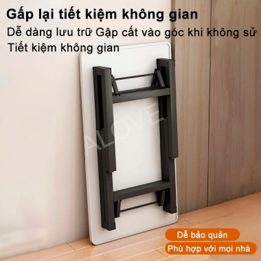 ALOVE Bàn Làm Việc Gấp Gọn Đa Năng Bàn Xếp Chân Gấp Sang Trọng Giá 269.000đ 9