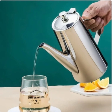 Ấm bình ca inox 304 2 lít dày dặn, sáng bóng, vòi dài cổ ngỗng - Giá ưu đãi 160k 3 Ấm bình ca inox 304 2 lít dày dặn, sáng bóng, vòi dài cổ ngỗng - Giá ưu đãi 160k 3