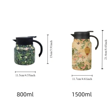 Ấm cách nhiệt DAWEIF 800/1.500ml - Bình giữ nhiệt thép không gỉ cho sinh viên 2