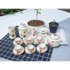 Ấm chén hoa sen xanh kẻ chỉ Bát Tràng - Giá chỉ 300.000đ, giảm mạnh từ 384.000đ 3