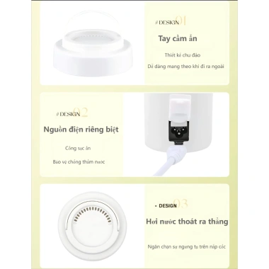 Ấm điện mini Portable 2 cổng sạc linh động – Cắm điện + Pin dự phòng USB – 433.999₫ 8
