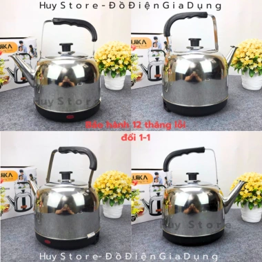 Ấm Siêu Tốc Inox Fujika FJ-SD50 Đun Nước Nhanh Tự Ngắt Khi Sôi Tiết Kiệm Đèn Giá 229.000₫
