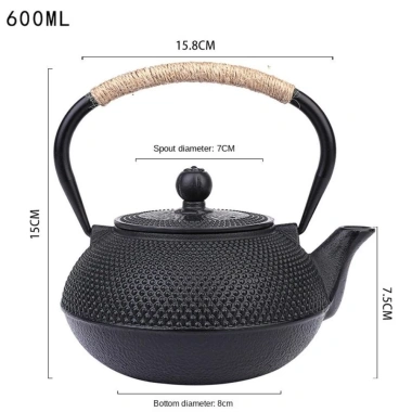 Ấm trà gang JURHOMIE 600-1.200ml - Nồi trà sắt cổ Nhật, đun sôi nhanh, giảm 22% 10 Ấm trà gang JURHOMIE 600-1.200ml - Nồi trà sắt cổ Nhật, đun sôi nhanh, giảm 22% 10