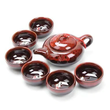 Ấm trà men rạn ngọc nhỏ gọn, thích hợp uống trà một mình, giá ưu đãi 42.000₫