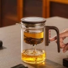 Ấm trà thủy tinh từ tính BT16, cốc lọc trà, tay cầm giả gỗ – Giá chỉ 618.000₫