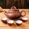 Ấm trà tử sa đắp nổi đất nung phong cách cổ điển - phụ kiện bàn trà độc đáo, chỉ 129.000 VND 8
