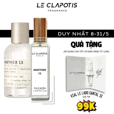 Another 13 Thơm Cực Lâu Chính Hãng Le Clapotis 20ml - Hương Sang Trọng, Tinh Tế, Nổi Bật Giá 38.080 VND