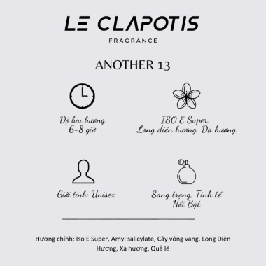 Another 13 Thơm Cực Lâu Chính Hãng Le Clapotis 20ml - Hương Sang Trọng, Tinh Tế, Nổi Bật Giá 38.080 VND