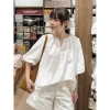 Áo Babydoll Tay Ngắn Nữ Bồng Cổ Tròn Màu Basic Halinh M277 – Giá 145k (174k) 7