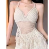 Áo bikini lưới che bụng đi biển, đồ bơi thời trang tôn dáng - Giá 51.839 VND