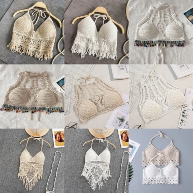 Áo bikini lưới che bụng đi biển, đồ bơi thời trang tôn dáng - Giá 51.839 VND