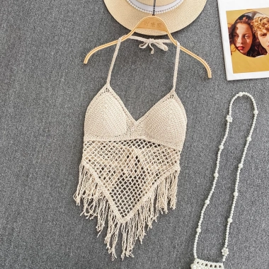 Áo bikini lưới che bụng đi biển, đồ bơi thời trang tôn dáng - Giá 51.839 VND