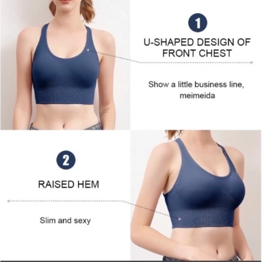 Áo bra tập Gym Yoga ba khuy cài sau chất đẹp - Size đa dạng, giá chỉ 45.000 VND 7