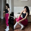 Áo Bra Thể Thao Gym Yoga Pilates Thun Yếm Xếp Nếp Eo Hở Lưng LuLu Mềm Mát 280k 7