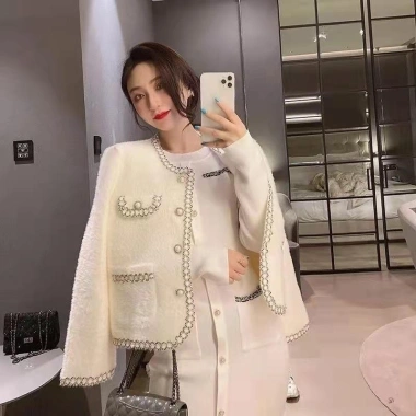 Áo cardigan dạ lông thỏ viền ngọc tiểu thư - Hottrend trẻ trung, chỉ 189k 9