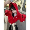 Áo Cardigan Dài Tay Thêu Chữ Đỏ Phong Cách Đường Phố 2.025 Giá 400.680 VND 7