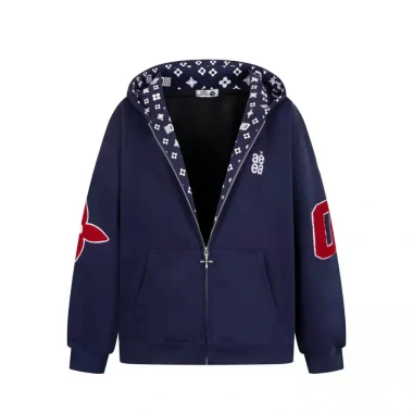 Áo Cardigan Dài Tay Thêu Chữ Đỏ Phong Cách Đường Phố 2.025 Giá 400.680 VND