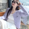 Áo cardigan nữ cotton mềm mại co giãn b03, thun mỏng cài cúc nơ xinh xắn – Giảm còn 115k 6