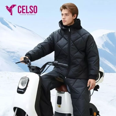 Áo chắn gió CELSO KP170 2 kiểu dáng với áo choàng & bộ liền thân, giữ ấm, chống mưa, phượt mùa đông, giảm giá 399k