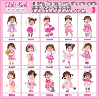 Áo chibi bé gái thiết kế miễn phí, duyệt mẫu trước khi in, chỉ 45.000đ
