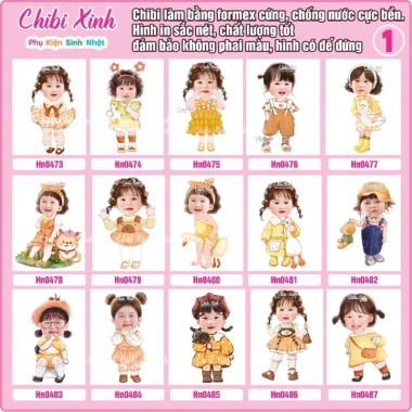 Áo chibi bé gái thiết kế miễn phí, duyệt mẫu trước khi in, chỉ 45.000đ