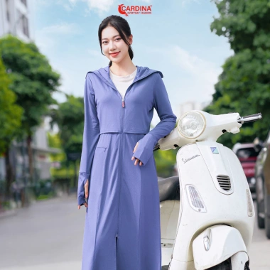 Áo choàng chống nắng nữ 2 tầng Aircool Nhật cao cấp, chống UV, siêu mát - 649k 10 Áo choàng chống nắng nữ 2 tầng Aircool Nhật cao cấp, chống UV, siêu mát - 649k 10
