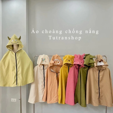 Áo choàng chống nắng tạo hình dễ thương Freesize nhung mịn cho người lớn - Giá chỉ 250k