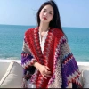 Áo choàng len thổ cẩm nữ mùa thu đông phong cách boho dân tộc cổ điển - 176.700₫ 2