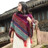 Áo choàng len thổ cẩm nữ mùa thu đông phong cách boho dân tộc cổ điển - 176.700₫ 4