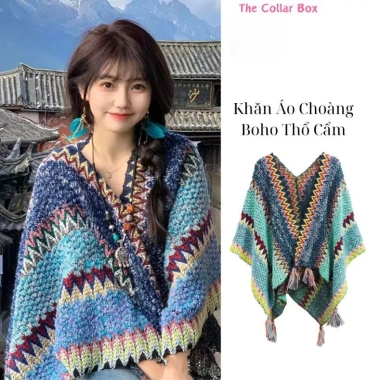 Áo choàng len thổ cẩm nữ mùa thu đông phong cách boho dân tộc cổ điển - 176.700₫ 9 Áo choàng len thổ cẩm nữ mùa thu đông phong cách boho dân tộc cổ điển - 176.700₫ 9