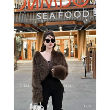 Áo Choàng Lông Nữ Dáng Croptop - Áo Khoác Lông Nữ 299k Giá Giảm, ấm Thời Trang 3