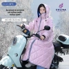 Áo choàng lót nỉ COLINA KP160 chống gió, giữ nhiệt, măng tô, chống nước xe máy - 399.000₫