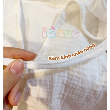 Áo Choàng SKULD Chống Nắng Gió Vải Mềm Mại Kính Bụi Cúc Bấm Bé 0-3 95.000đ