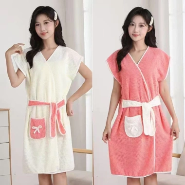 Áo choàng tắm nữ Coral Velvet thấm hút nhanh, khô, khăn buộc dây mềm mại 63.000₫ 2 Áo choàng tắm nữ Coral Velvet thấm hút nhanh, khô, khăn buộc dây mềm mại 63.000₫ 2