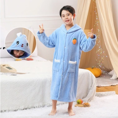 Áo Choàng Tắm Trẻ Em Cao Cấp Mũ Trùm Đầu Đáng Yêu - Giá 265.000 VND Giảm Giá Sốc