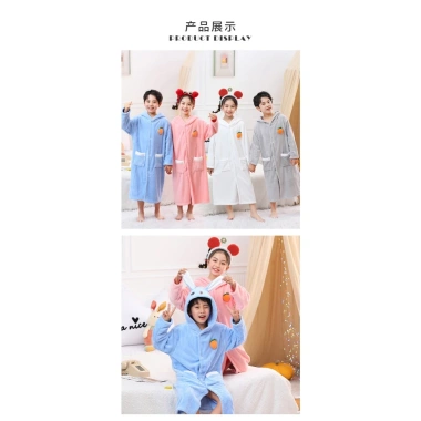 Áo Choàng Tắm Trẻ Em Cao Cấp Mũ Trùm Đầu Đáng Yêu - Giá 265.000 VND Giảm Giá Sốc