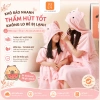 Áo choàng tắm trùm đầu Capybara chất liệu san hô, thấm nước nhanh cho người lớn và trẻ em – Giá 209.000đ 2